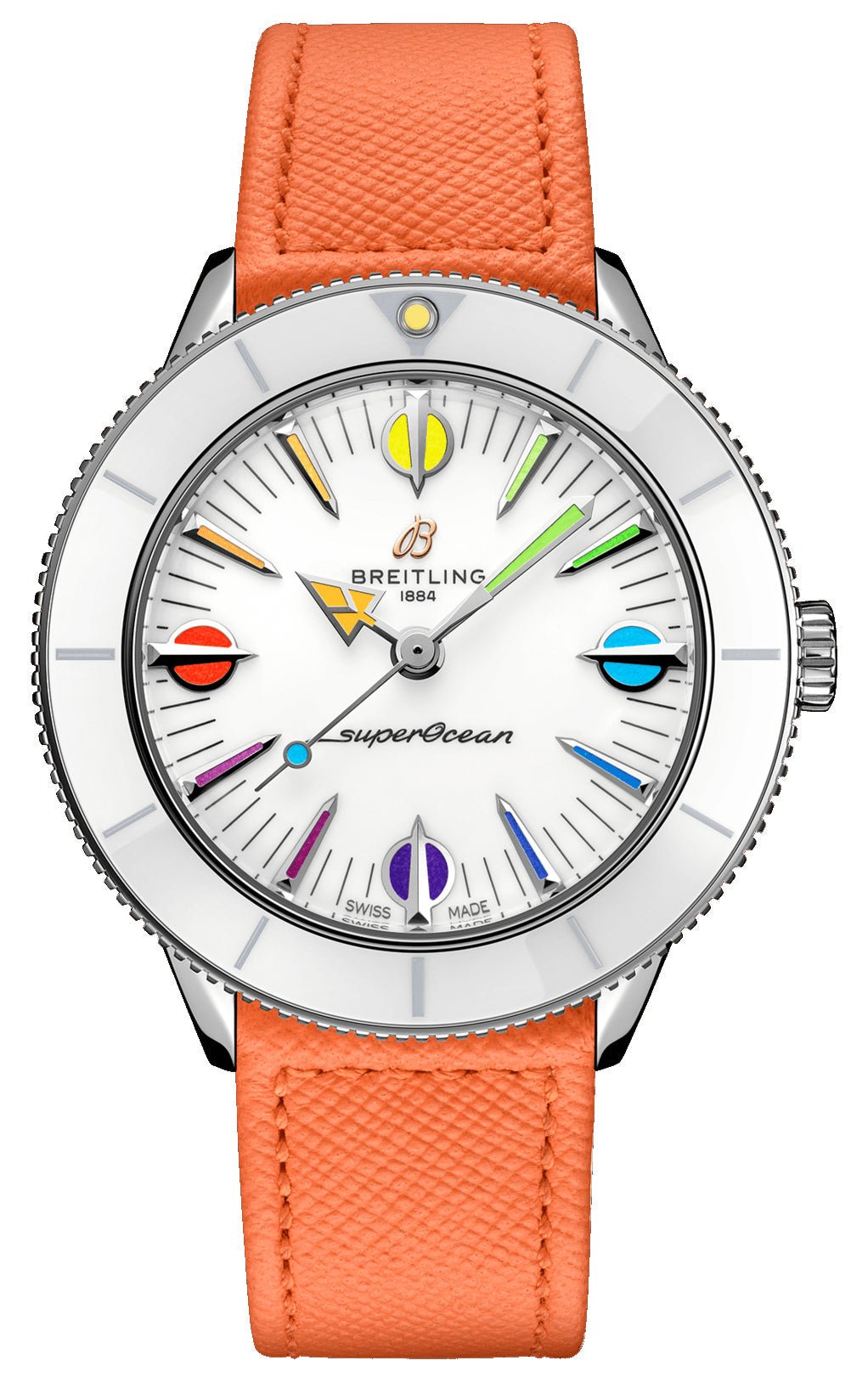 Breitling Superocean Heritage Stainless Steel White Dial Automatic Wom