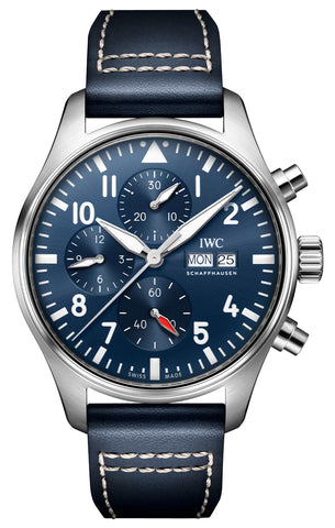 update alt-text with template Watches - Mens-IWC-IW378003-40 - 45 mm, blue, chronograph, date, day, IWC, leather, mens, menswatches, Pilot's Chronograph, product_ContactUs, round, rpSKU_IW378001, rpSKU_IW387901, rpSKU_IW388101, rpSKU_IW388103, rpSKU_IW388111, seconds sub-dial, stainless steel case, swiss automatic, watches-Watches & Beyond