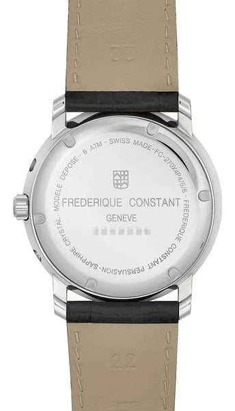 Frederique Constant Moonphase Silver Dial Business Watch