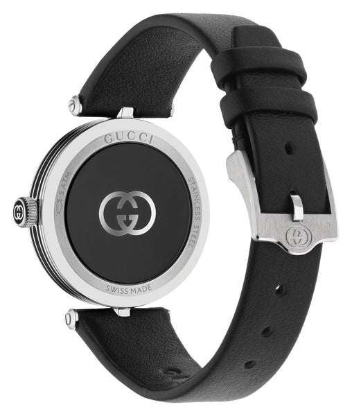 アクセサリーその他 GUCCI Woman Jewel Black YA167505 BLACK Gucci Model 2000 Stainless Steel Black Dial Black Leather