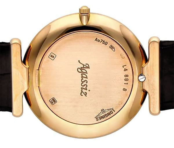 Longines La Grande Classique Agassiz 18K Rose Gold White Dial Black Le