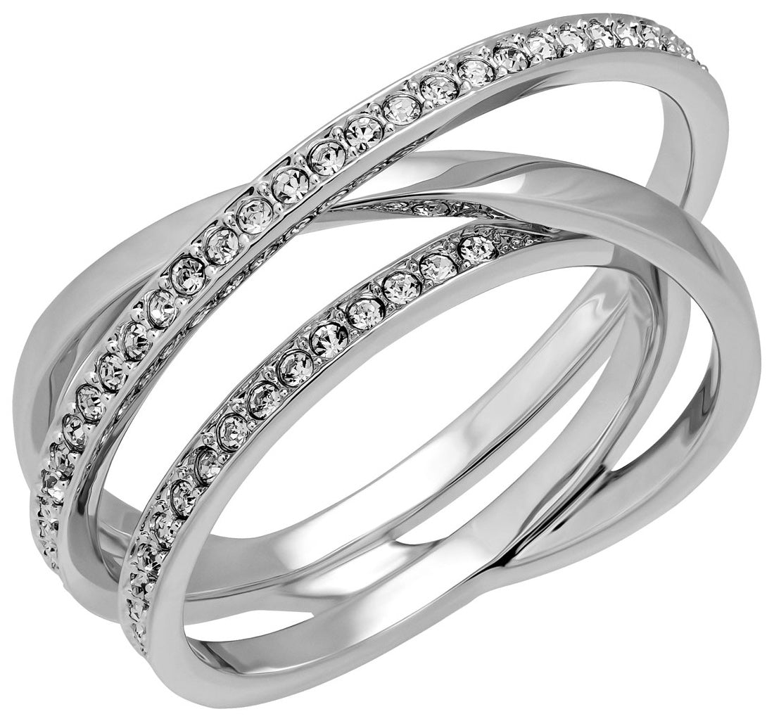 SWAROVSKI/スワロフスキーGLACIER/CRYSTAL RING/水色 - メルカリ