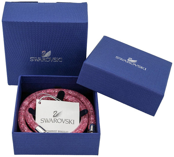 Swarovski Stardust Rose Pink Nylon Fishnet Tube 5139747 Magnetic Clasp