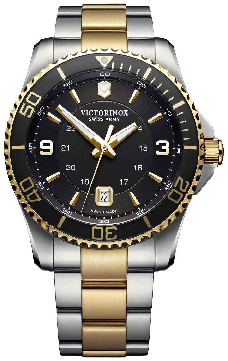Victorinox Swiss Army Maverick Two-Tone Stainless Steel Black