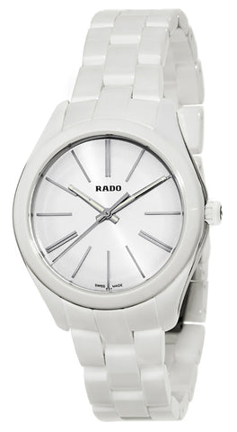 Watches - Womens-Rado-R32321012-30 - 35 mm, 35 - 40 mm, ceramic band, ceramic case, HyperChrome, Rado, round, stainless steel case, swiss quartz, watches, white, womens, womenswatches-Watches & Beyond