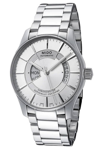 Watches - Mens-Mido-M001.431.11.031.02-35 -40 mm, 40 - 45 mm, Belluna, chronometer, date, day, mens, menswatches, Mido, new arrivals, round, silver-tone, stainless steel band, stainless steel case, swiss automatic, watches-Watches & Beyond