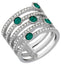 update alt-text with template Jewelry - Ring-Swarovski-5166809-7 / 55, clear, Creativity Wide, crystals, green, ring, rings, rpSKU_5184245, rpSKU_5184556, rpSKU_5221550, rpSKU_5221551, rpSKU_5221555, silver-tone, stainless steel, Swarovski crystals, Swarovski Jewelry, womens-Watches & Beyond