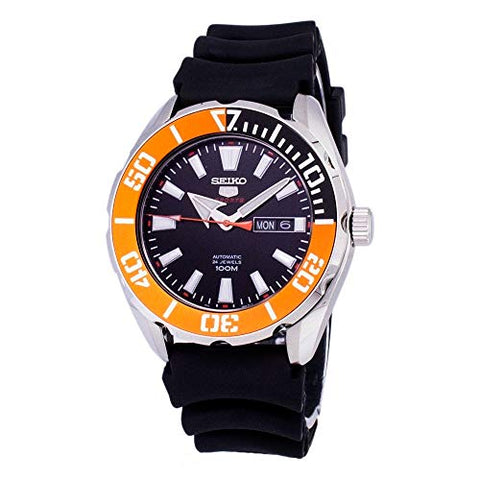 Watches - Mens-Seiko-SRPC59K1-40 - 45 mm, 45 - 50 mm, 5 Sports, automatic, black, date, day, mens, menswatches, round, rubber, Seiko, stainless steel case, uni-directional rotating bezel, watches-Watches & Beyond