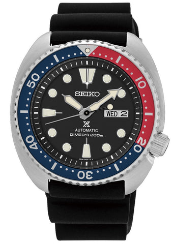 Watches - Mens-Seiko-SRPE95K1-40 - 45 mm, 45 - 50 mm, automatic, black, date, day, mens, menswatches, new arrivals, Prospex, round, rubber, Seiko, stainless steel case, uni-directional rotating bezel, watches-Watches & Beyond