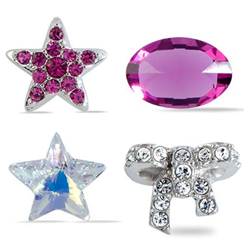 Misc.-Swarovski-5071287-clear, Mother's Day, pink, purple, silver-tone, stainless steel, Swarovski Jewelry, treasure, treasures, womens-Watches & Beyond