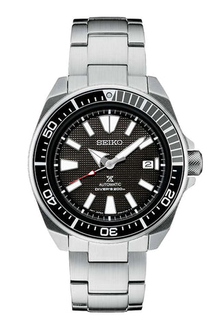 Watches - Mens-Seiko-SRPF03K1-40 - 45 mm, automatic, black, date, mens, menswatches, new arrivals, Prospex, round, Seiko, stainless steel band, stainless steel case, uni-directional rotating bezel, watches-Watches & Beyond