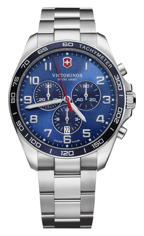 update alt-text with template Watches - Mens-Victorinox Swiss Army-241901-12-hour display, 40 - 45 mm, blue, chronograph, date, FieldForce, mens, menswatches, new arrivals, round, rpSKU_241853, rpSKU_241855, rpSKU_241856, rpSKU_241857, rpSKU_241899, seconds sub-dial, stainless steel band, stainless steel case, swiss quartz, Tachymeter, Victorinox Swiss Army, watches-Watches & Beyond