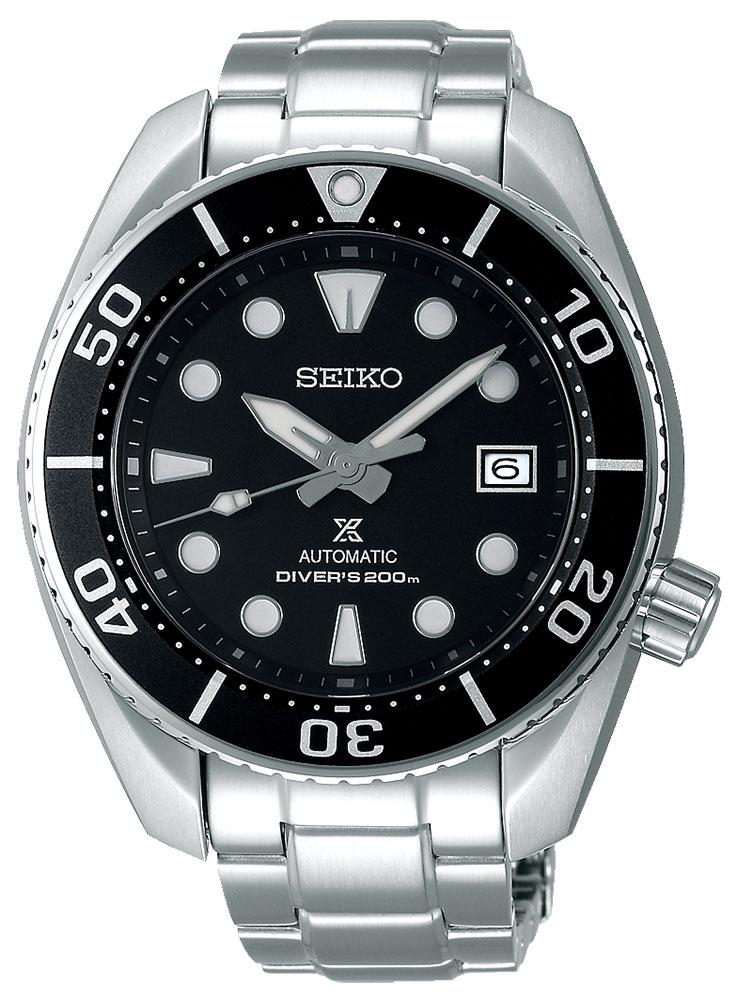 Watches - Mens-Seiko-SPB101J1-40 - 45 mm, 45 - 50 mm, automatic, black, date, divers, mens, menswatches, Prospex, round, Seiko, stainless steel band, stainless steel case, uni-directional rotating bezel, watches-Watches & Beyond