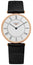 Longines La Grande Classique Agassiz 18K Rose Gold White Dial Black Leather Strap Quartz Unisex Watch L4.691.8.11.0
