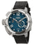 Limited Edition U-Boat Chimera Blu Automatic Stainless Steel Blue Dial Black Leather Strap Date Mens Watch 9602