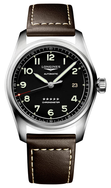 update alt-text with template Watches - Mens-Longines-35 - 40 mm,40 - 45 mm,black,COSC,date,leather,Longines,mens,menswatches,new arrivals,round,rpSKU_L34104530,rpSKU_L38104032,rpSKU_L38104930,rpSKU_L38114530,rpSKU_L38114930,Spirit,stainless steel case,swiss automatic,watches-Watches & Beyond