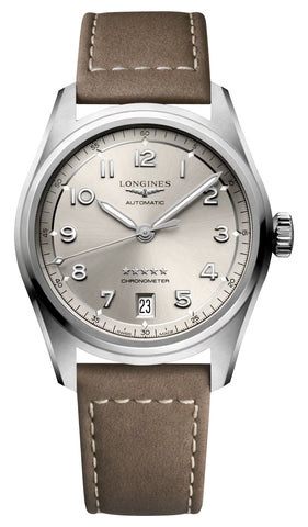 update alt-text with template Watches - Mens-Longines-35 - 40 mm,champagne,COSC,date,leather,Longines,new arrivals,round,rpSKU_L34104530,rpSKU_L34104930,rpSKU_L38104032,rpSKU_L38104530,rpSKU_L38104930,Spirit,stainless steel case,swiss automatic,unisex,unisexwatches,watches-Watches & Beyond