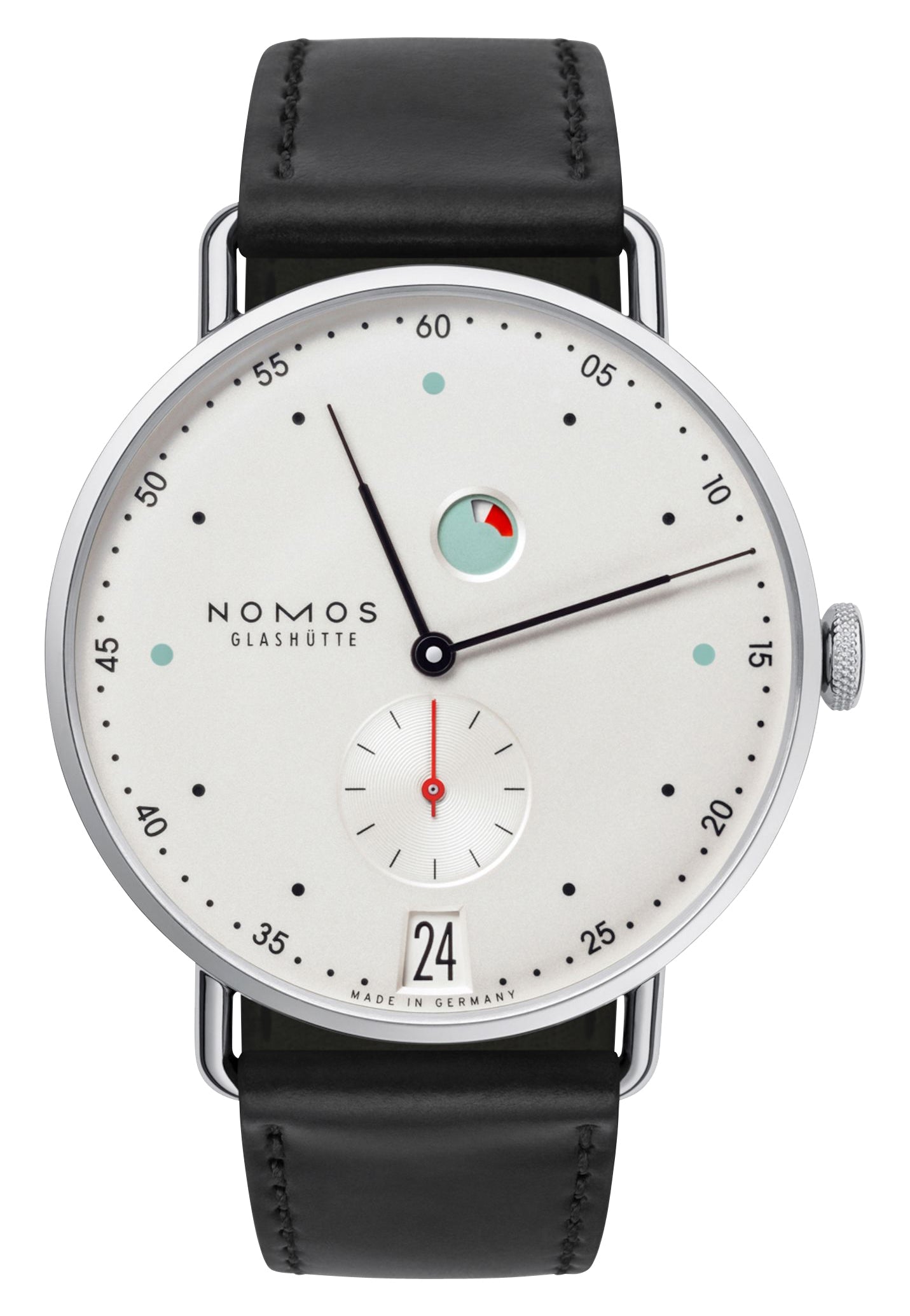 update alt-text with template Watches - Mens-NOMOS Glashutte-35 - 40 mm,date,german manual winding,leather,mens,menswatches,Metro,new arrivals,NOMOS Glashutte,power reserve indicator,round,rpSKU_135,rpSKU_175,rpSKU_346,rpSKU_366,rpSKU_602,seconds sub-dial,stainless steel case,watches,white-Watches & Beyond