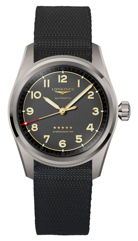 update alt-text with template Watches - Mens-Longines-35 - 40 mm,40 - 45 mm,COSC,gray,Longines,mens,menswatches,new arrivals,nylon,round,rpSKU_L38104939,rpSKU_L38114032,rpSKU_L38114539,rpSKU_L38114739,rpSKU_L38114939,Spirit,swiss automatic,titanium case,watches-Watches & Beyond