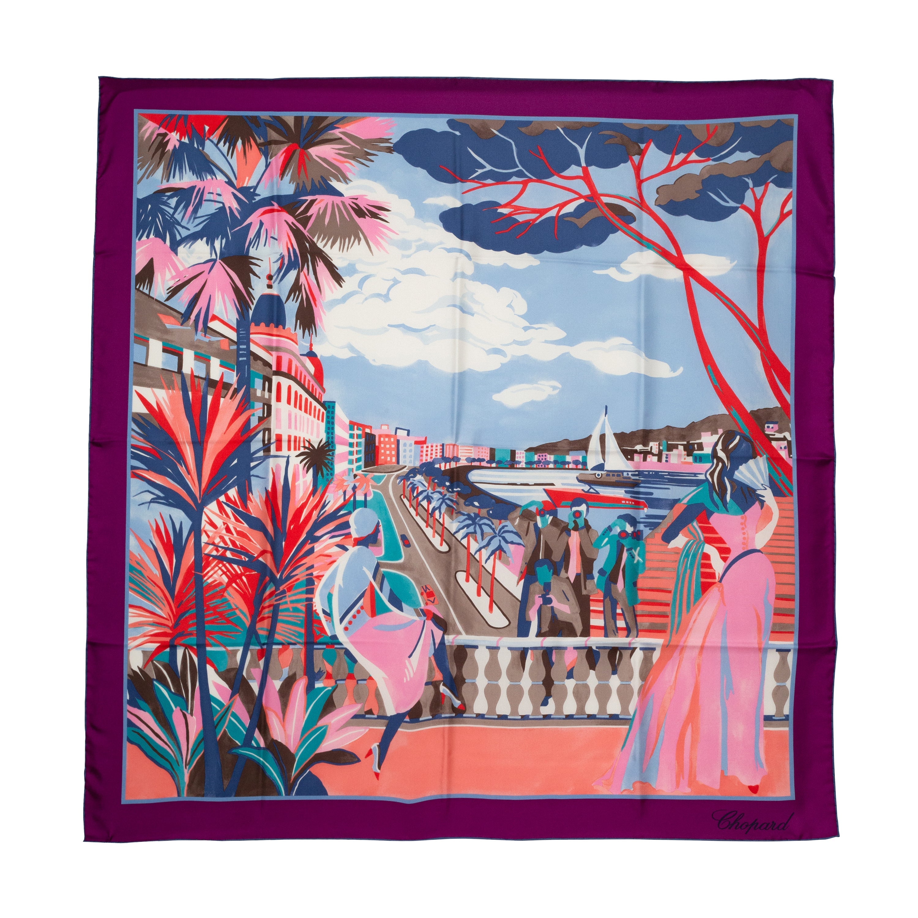 update alt-text with template Scarf-Chopard-accessories,Chopard,Chopard accessories,Chopard scarves,multicolor,new arrivals,purple,Red Carpet,scarves,twill silk,womens-Watches & Beyond