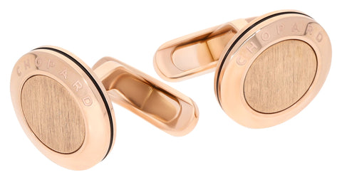 Chopard Classic Rose Gold PVD Steel Mens Cufflinks 95014-0087