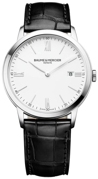 update alt-text with template Watches - Mens-Baume & Mercier-35 - 40 mm,40 - 45 mm,Baume & Mercier,Classima,date,leather,mens,menswatches,new arrivals,round,rpSKU_M0A10324,rpSKU_M0A10382,rpSKU_M0A10414,rpSKU_M0A10416,rpSKU_M0A10526,stainless steel case,swiss quartz,watches,white-Watches & Beyond