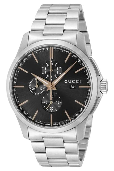 update alt-text with template Watches - Mens-Gucci-40 - 45 mm,black,chronograph,date,G-Timeless,Gucci,mens,menswatches,new arrivals,round,rpSKU_YA126346,rpSKU_YA1264033A,rpSKU_YA126487B,rpSKU_YA1265041,rpSKU_YA126572A,seconds sub-dial,stainless steel band,stainless steel case,swiss quartz,watches-Watches & Beyond