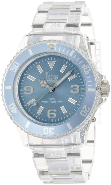 Ice-Watch Ice-Pure Blue Clear Ice-Ramic Polyamide Transparent Unisex Fashion Watch PU.BE.U.P.12
