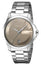 Gucci G-Timeless Stainless Steel Taupe Dial Date Quartz Unisex Watch YA126445