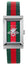 Gucci G-Frame Stainless Steel Green/Red Mother-Of-Pearl Dial Green/Red Nylon Strap Quartz Womens Watch YA147413