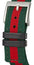 Gucci G-Frame Stainless Steel Green/Red Mother-Of-Pearl Dial Green/Red Nylon Strap Quartz Womens Watch YA147413