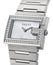 Gucci 100-Series G-Frame Stainless Steel Mother-Of-Pearl Dial Diamonds Quartz Womens Watch YA100510