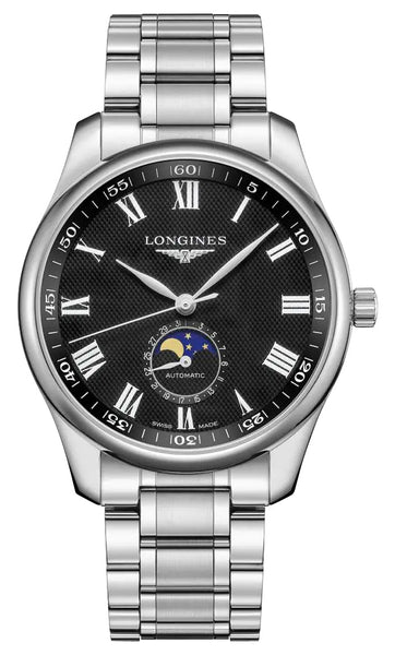 update alt-text with template Watches - Mens-Longines-40 - 45 mm,black,date,Longines,Master Collection,mens,menswatches,moonphase,new arrivals,round,rpSKU_L28934592,rpSKU_L28935797,rpSKU_L29094920,rpSKU_L29204920,rpSKU_L29204926,stainless steel band,stainless steel case,swiss automatic,watches-Watches & Beyond