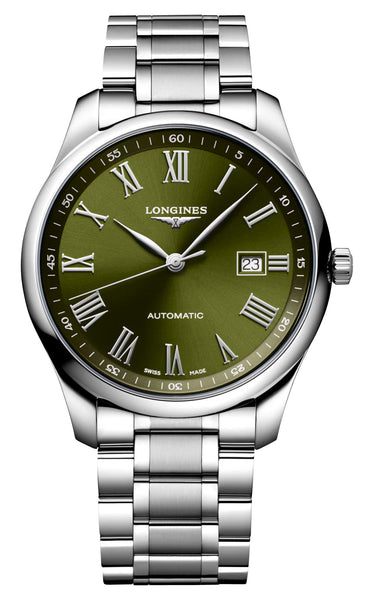 Longines Master Collection Automatic Stainless Steel Green Dial Date Mens Watch L2.893.4.09.6