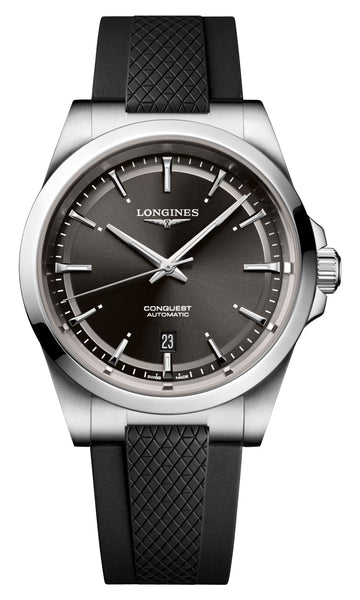 update alt-text with template Watches - Mens-Longines-40 - 45 mm,black,Conquest,date,Longines,mens,menswatches,new arrivals,round,rpSKU_L38304029,rpSKU_L38304526,rpSKU_L38304626,rpSKU_L38304929,rpSKU_L47954782,rubber,stainless steel case,swiss automatic,watches-Watches & Beyond