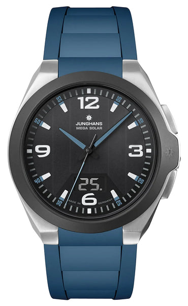 update alt-text with template Watches - Mens-Junghans-40 - 45 mm,black,date,Junghans,mens,menswatches,new arrivals,round,rpSKU_15/1500.44,rpSKU_18/1001.00,rpSKU_18/1120.44,rpSKU_18/1401.00,rpSKU_18/1402.00,rubber,solar,Spektrum MEGA,two-tone case,watches-Watches & Beyond