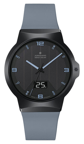 update alt-text with template Watches - Mens-Junghans-40 - 45 mm,black,ceramic case,date,Force MEGA,Junghans,mens,menswatches,new arrivals,round,rpSKU_18/1001.00,rpSKU_18/1002.00,rpSKU_18/1120.44,rpSKU_18/1402.00,rpSKU_18/1527.00,rubber,solar,watches-Watches & Beyond