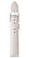 Michele 16mm White Embossed Alligator Leather Strap MS16AA830100