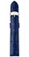 Michele 18mm Navy Blue Embossed Alligator Leather Strap MS18AA830400