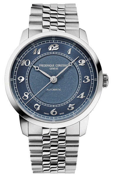 Frederique Constant Classics Premiere Automatic Stainless Steel Blue Dial Mens Watch FC-301BL3B6B