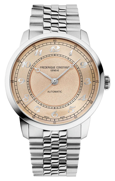 Frederique Constant Classics Premiere Automatic Stainless Steel Salmon Pink Dial Unisex Watch FC-301SAL3B6B
