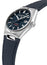 Frederique Constant Highlife COSC Automatic Stainless Steel Blue Dial Interchangeable Blue Rubber Strap Date Unisex Watch FC-303BL3NH6B