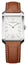Baume & Mercier Hampton Stainless Steel Silver Dial Brown Leather Strap Quartz Mens Watch M0A10670