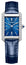 Baume & Mercier Hampton Stainless Steel Blue Dial Blue Leather Strap Diamonds Quartz Womens Watch M0A10709