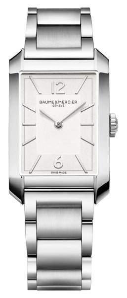 Baume & Mercier Hampton Stainless Steel Silver Dial Quartz Mens Watch M0A10740