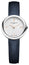 Baume & Mercier Joia Stainless Steel Silver Dial Blue Leather Strap Quartz Womens Watch M0A10847