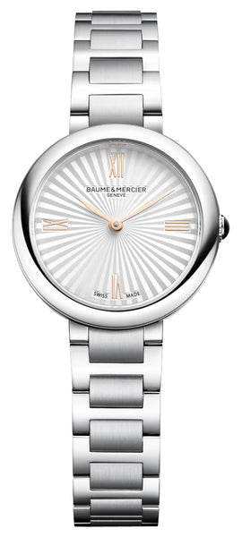 Baume & Mercier Joia Stainless Steel Silver Dial Quartz Womens Watch M0A10848