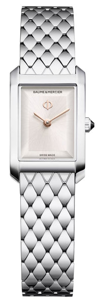 Baume & Mercier Hampton XS Stainless Steel Silver Dial Quartz Womens Watch M0A10860