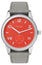 NOMOS Glashutte Club Campus 38 "Nonstop Red" Manual Wind Stainless Steel Red Dial Gray Velour Strap Mens Watch 723