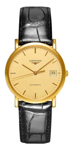 update alt-text with template Watches - Womens-Longines-L47786320-12-hour display, 30 - 35 mm, champagne, date, Elegant Collection, leather, Longines, new arrivals, round, rpSKU_L45230976, rpSKU_L47410806, rpSKU_L47410996, rpSKU_L47788110, rpSKU_L48095777, swiss automatic, watches, womens, womenswatches, yellow gold case-Watches & Beyond